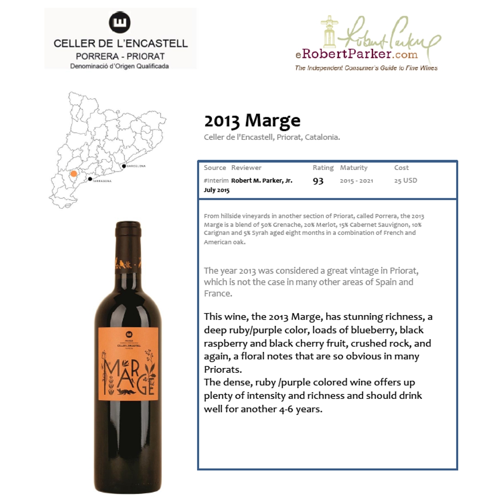 3690B Marge Priorat Rotwein Encastell