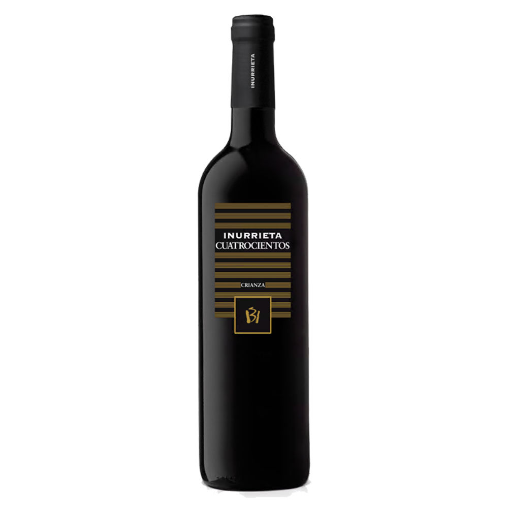 485717 Rotwein Cuatrocientos Crianza Inurrieta Navarra