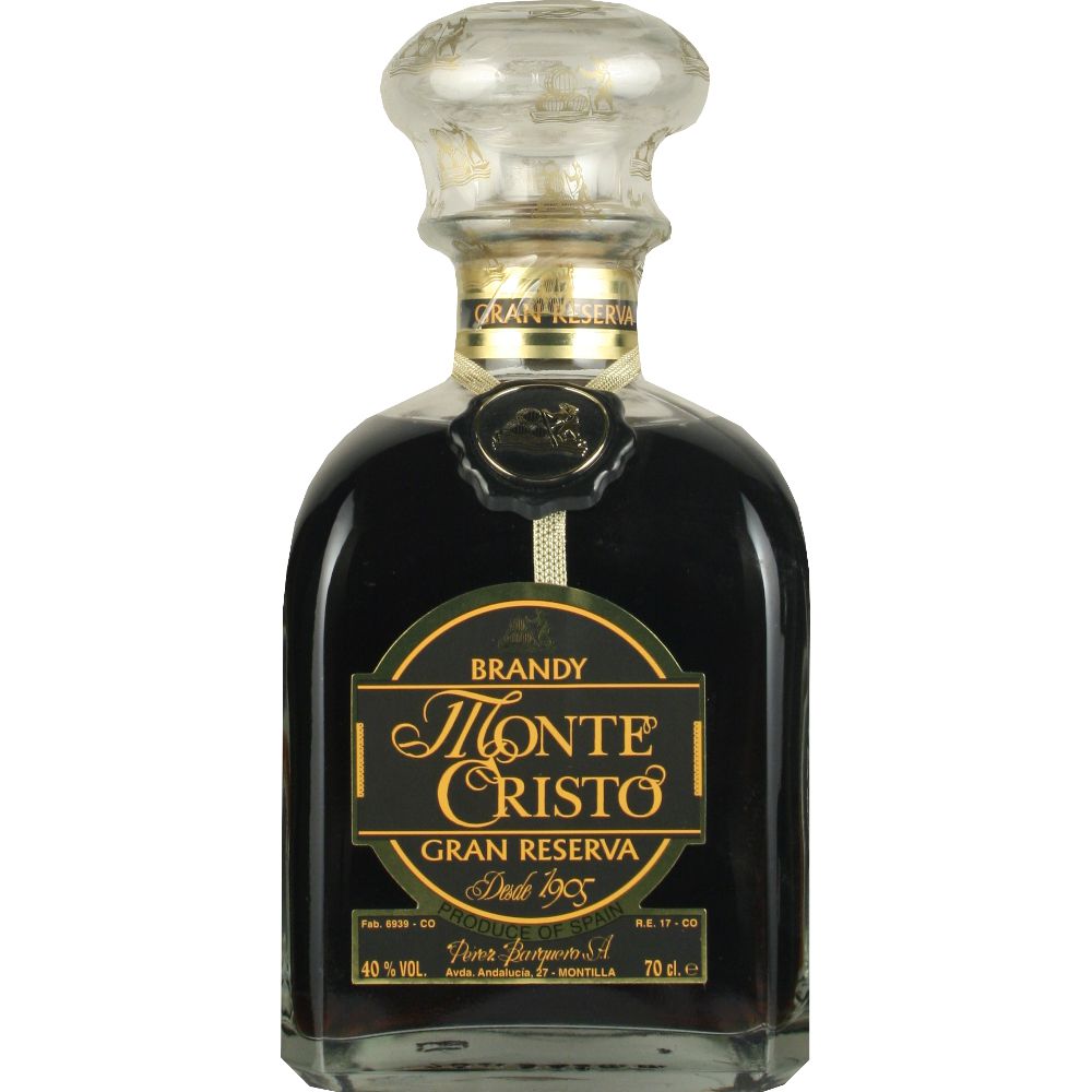 Brandy Monte Cristo Gran Reserva mit Holzkiste