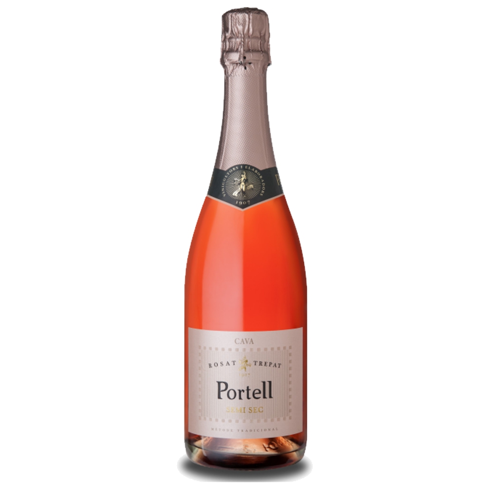 2104A Sekt Cava Portell Rosado Semi-Seco