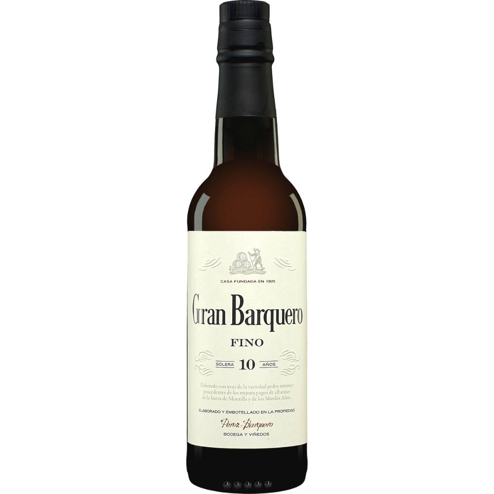 1273X1 Sherry Fino Gran Barquero solera 10 anos 375ml