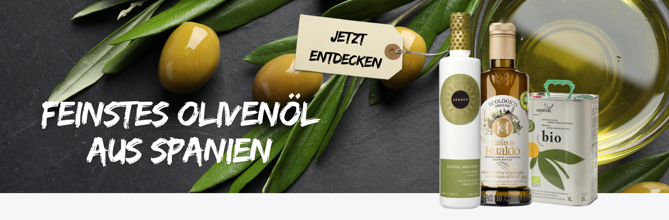 Olivenl aus Spanien Banner Onlineshop