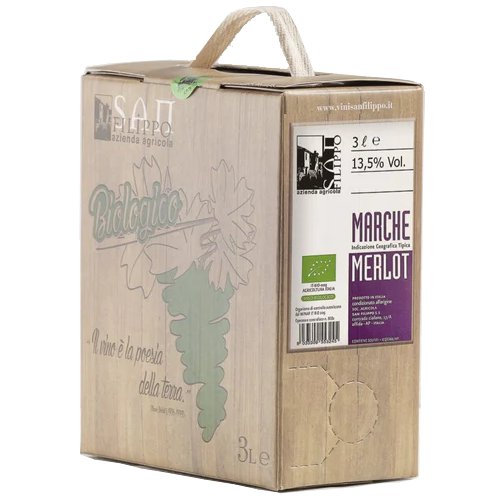 515422 Bag-in-Box 3 Liter Merlot Marken Bio Rotwein